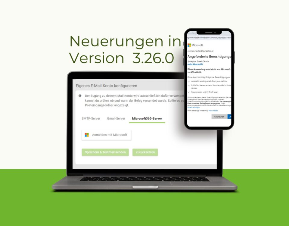 Update für alle Nutzer von Microsoft-Mailaccounts in synaptos